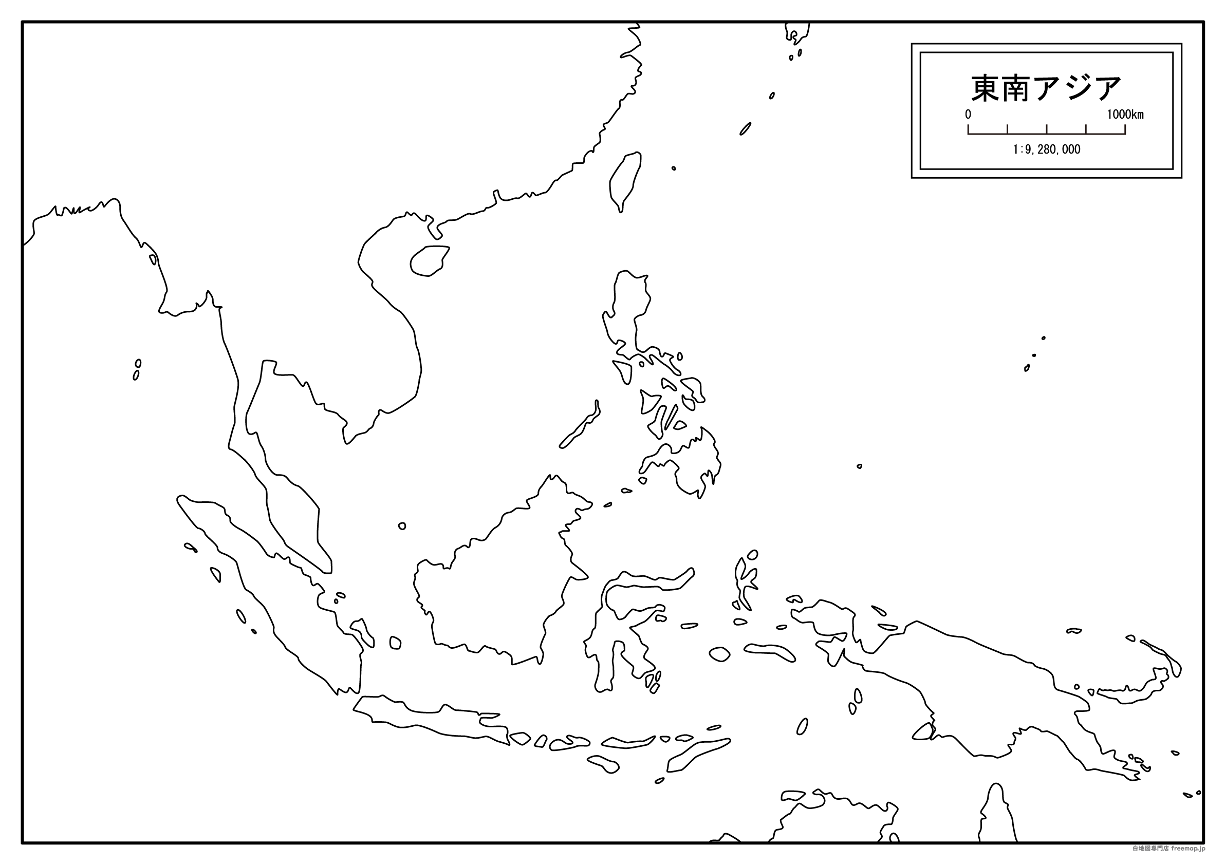 東南アジア大陸全図のサムネイル