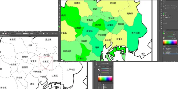 塗り分けがカンタン