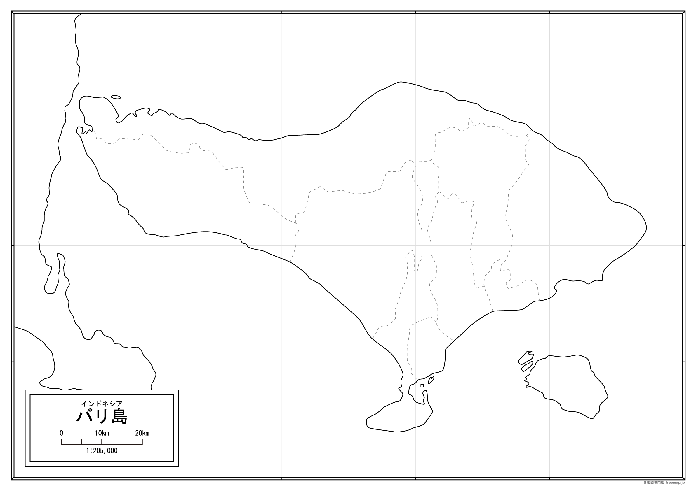 バリ島全図のサムネイル