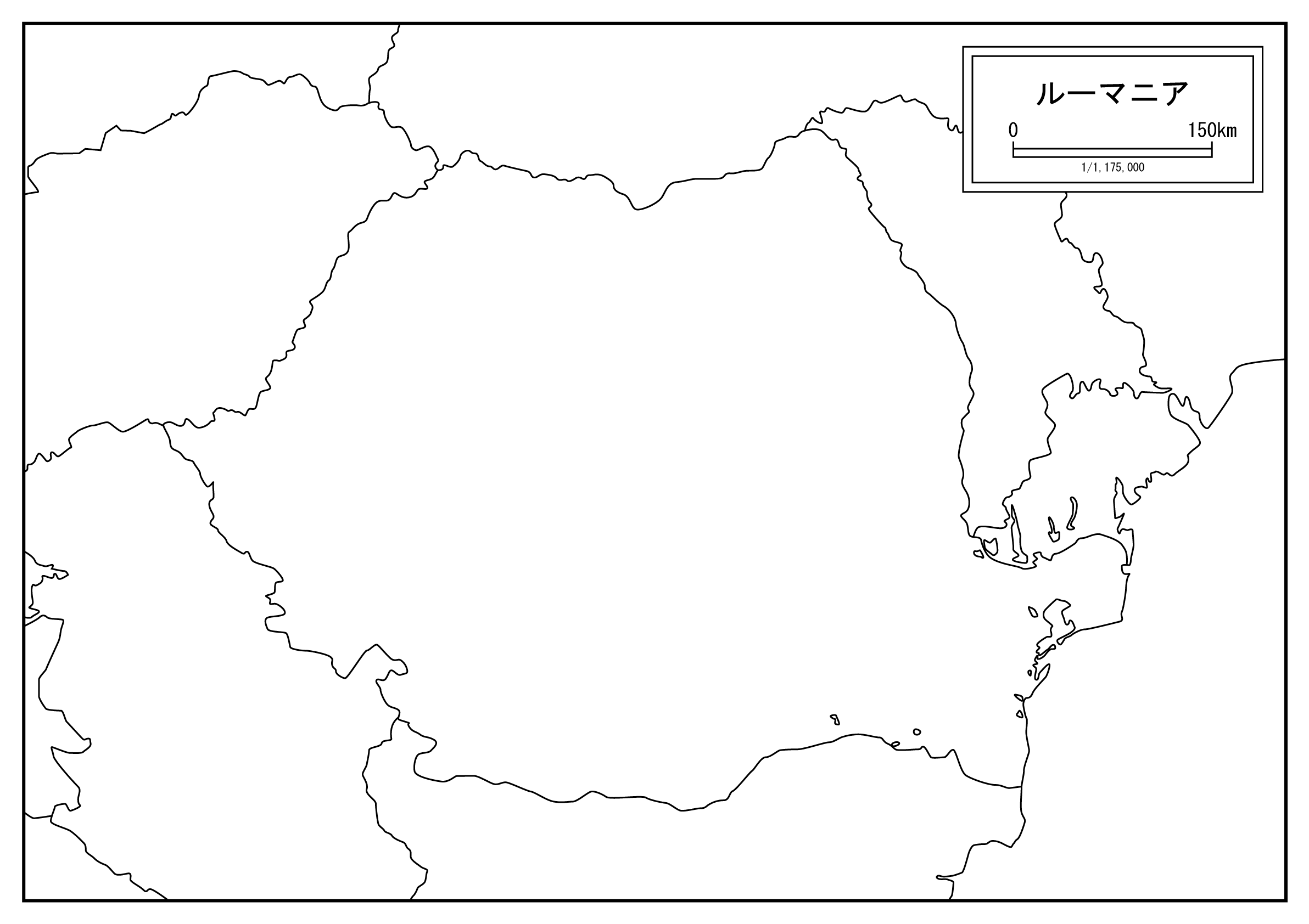 ルーマニアの白地図を無料ダウンロードdownload romania's map for free of charge.