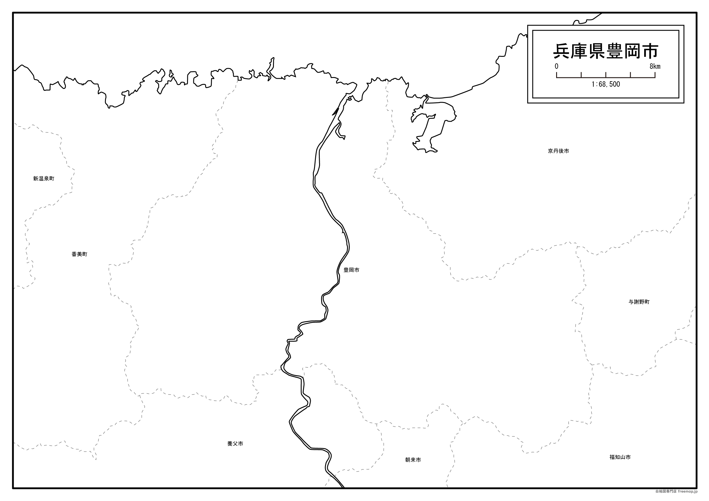 豊岡町全図【あかつき書房】神戸 古地図買取 灘/六甲/芦屋/西宮