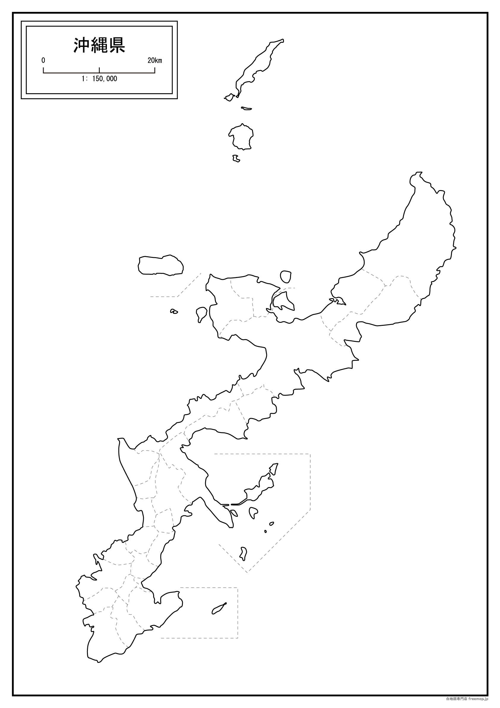 沖縄県本島周辺図のサムネイル