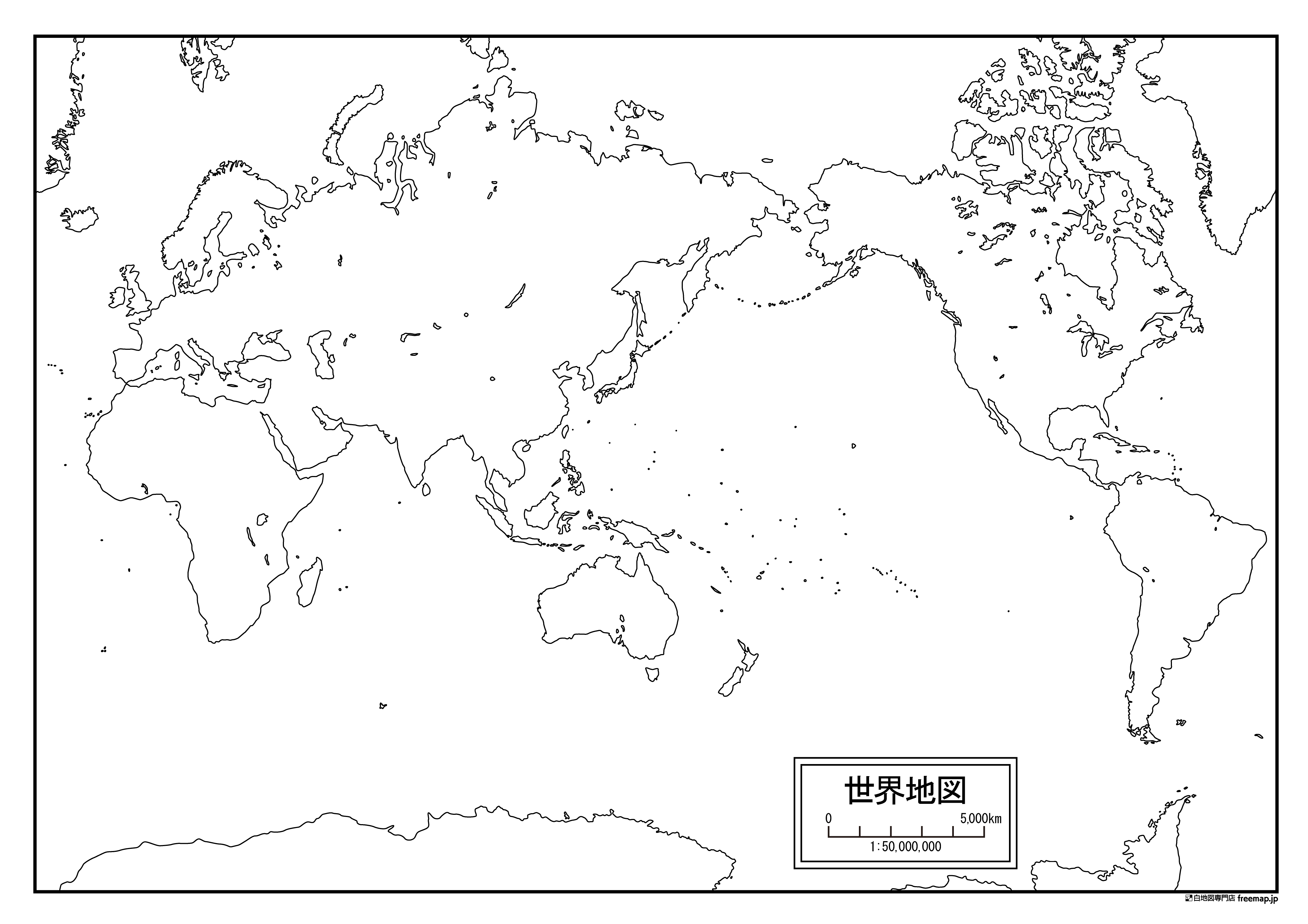 上選択 世界 白地図 フリー 無料の印刷可能なイラスト素材