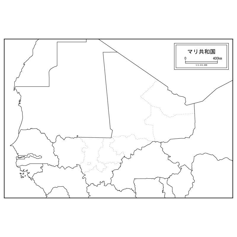 マリの白地図のサムネイル