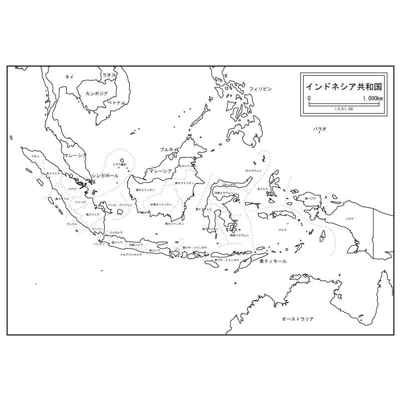 アジアに関する地図 白地図専門店