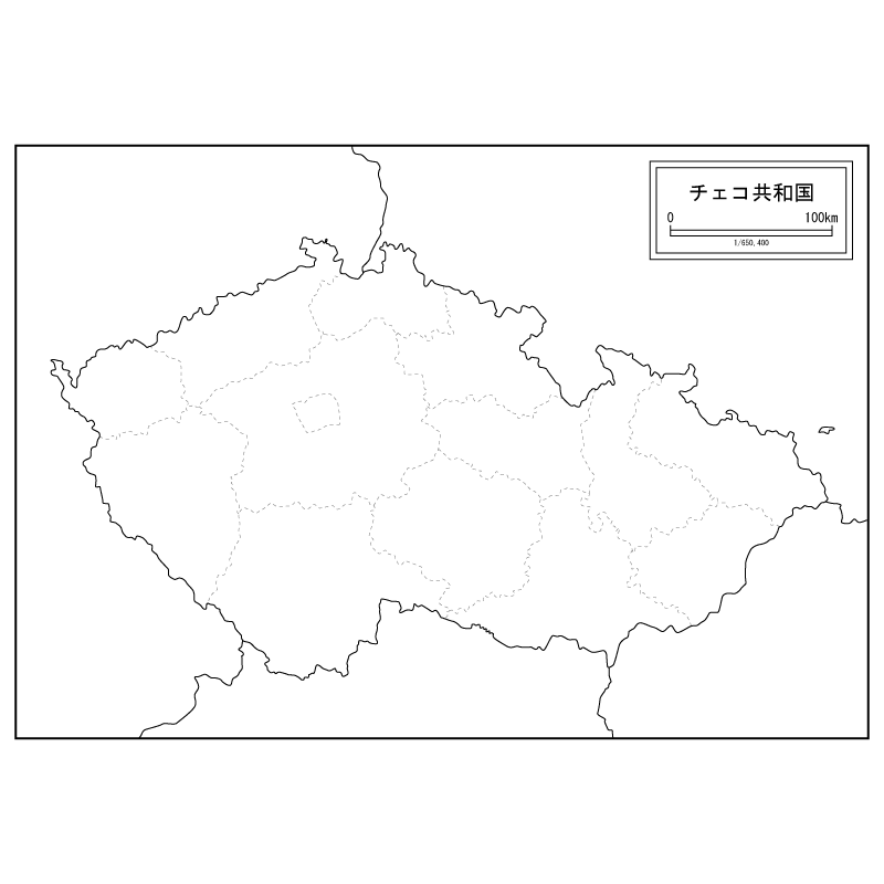 チェコの白地図を無料ダウンロード 白地図専門店