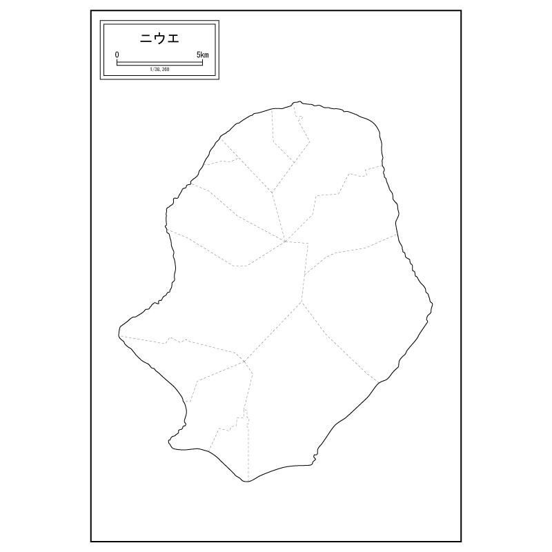 ニウエの白地図のサムネイル